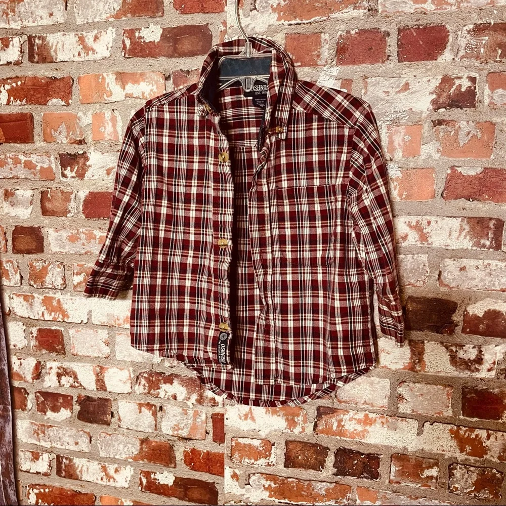 OshKosh Long-Sleeve Button Up Boys 2T Shirt